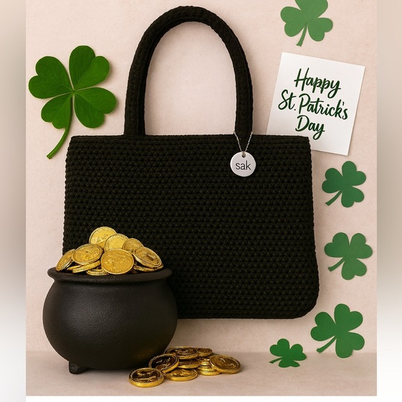 The Sak Crochet Mini Handbag‎ Black - Picture 4 of 12